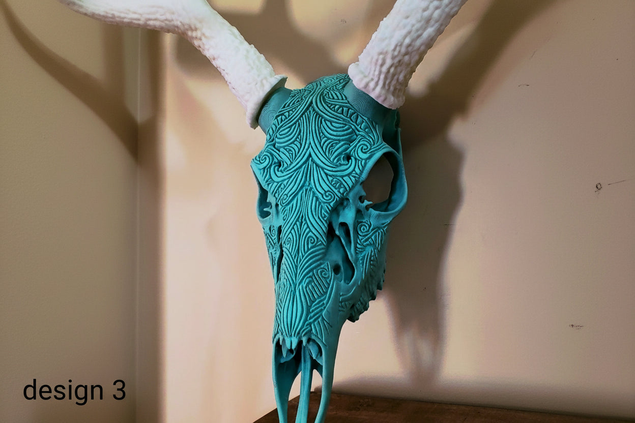 Custom Designed Whitetail Skull – Hollo Trophy Co.